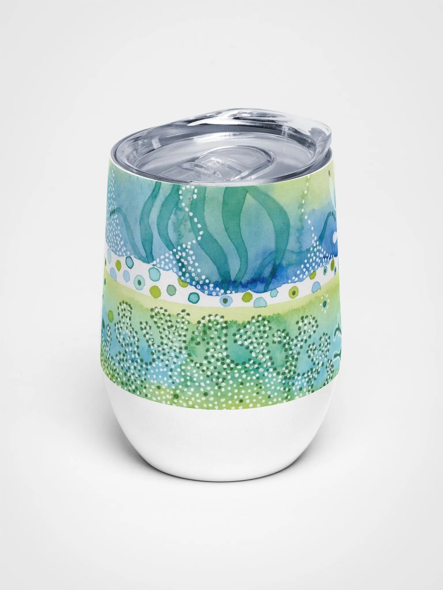 Abstract Ocean Life Wine Tumbler product image (4)