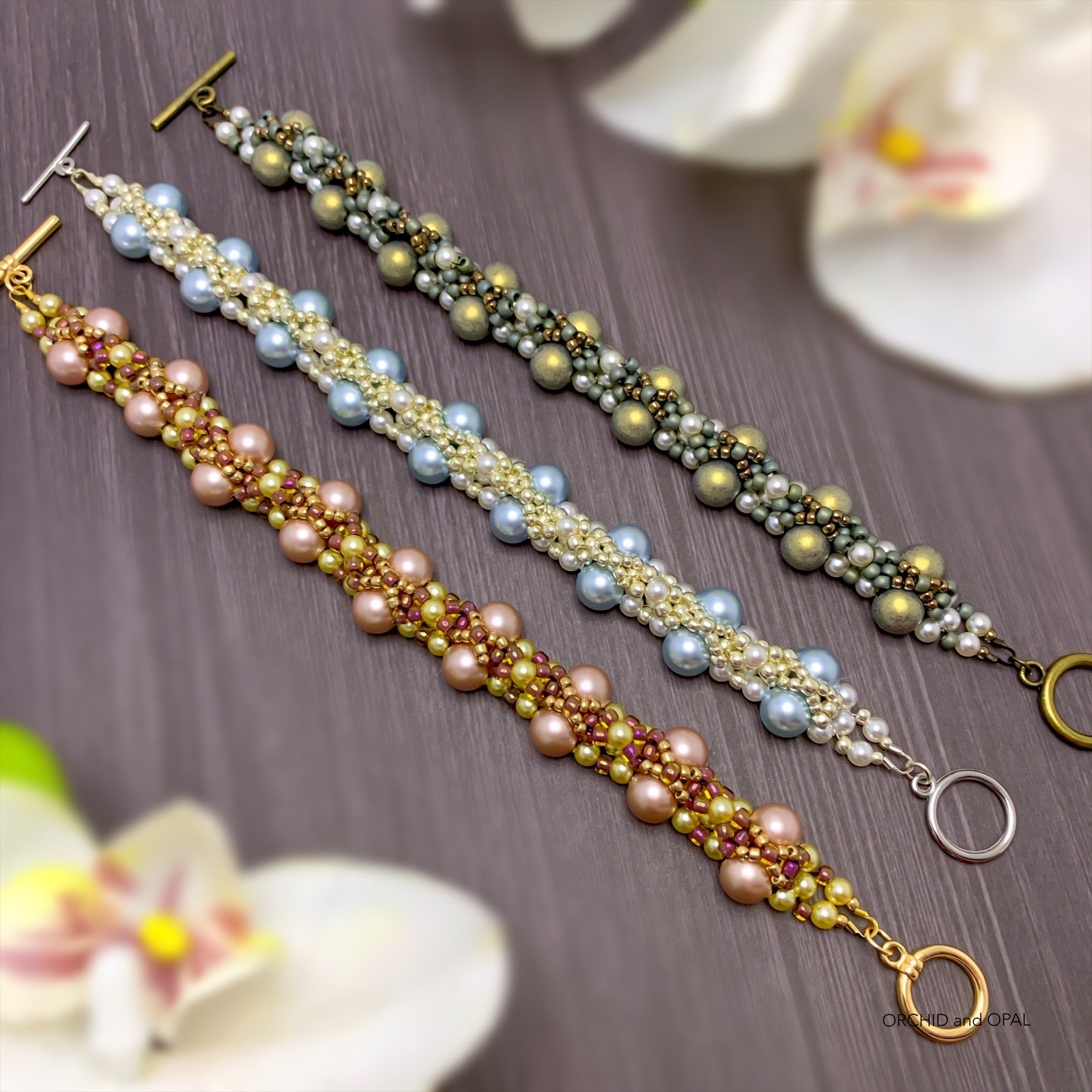 Digital Beading Pattern – Tahitian Beaded Pearl and Seed Bead Bracelet product image (5)