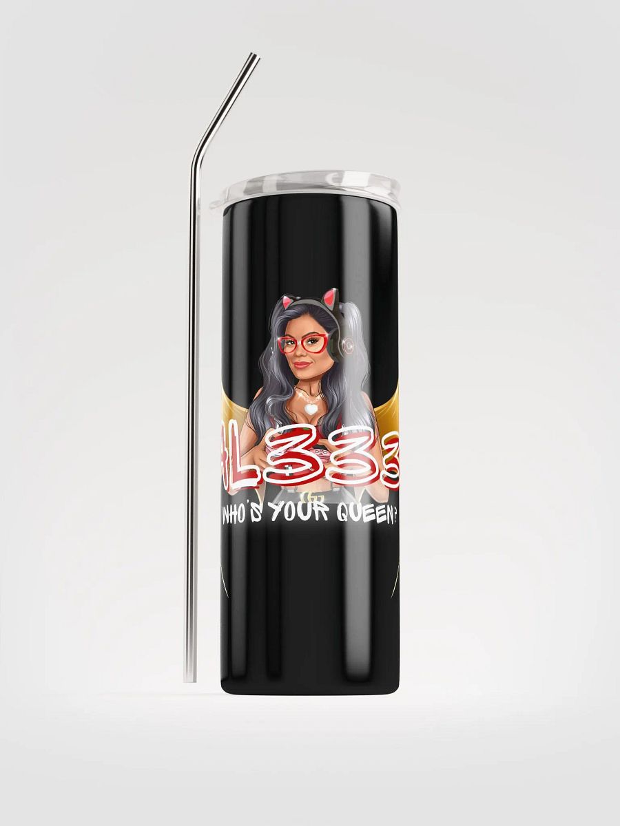 Stainless Steel Tumbler w/Straw product image (1)