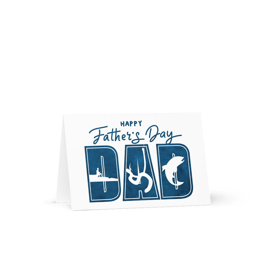 Happy Father's Day Dad Fisherman Greeting Card product image (1)