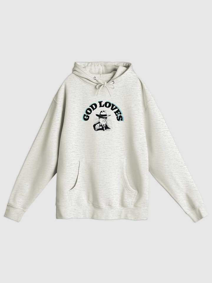 GOD LOVES YOU. Shadowed Comfort Hoodie product image (1)