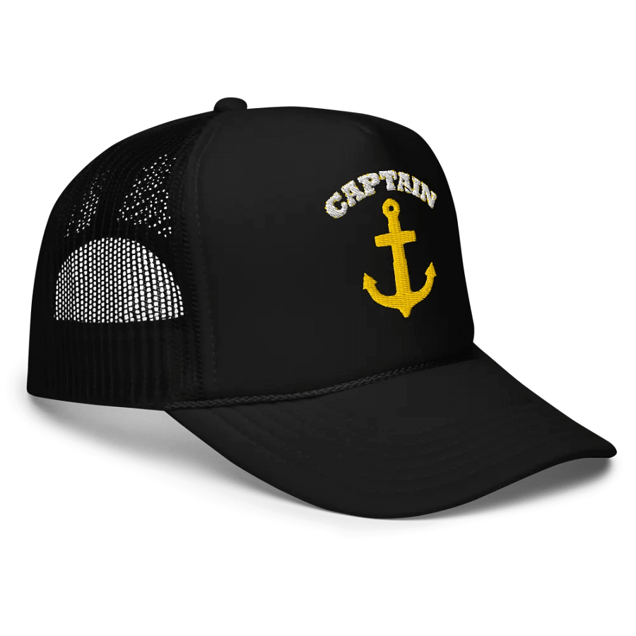 Captain Anchor Hat - Embroidered Trucker Cap product image (3)
