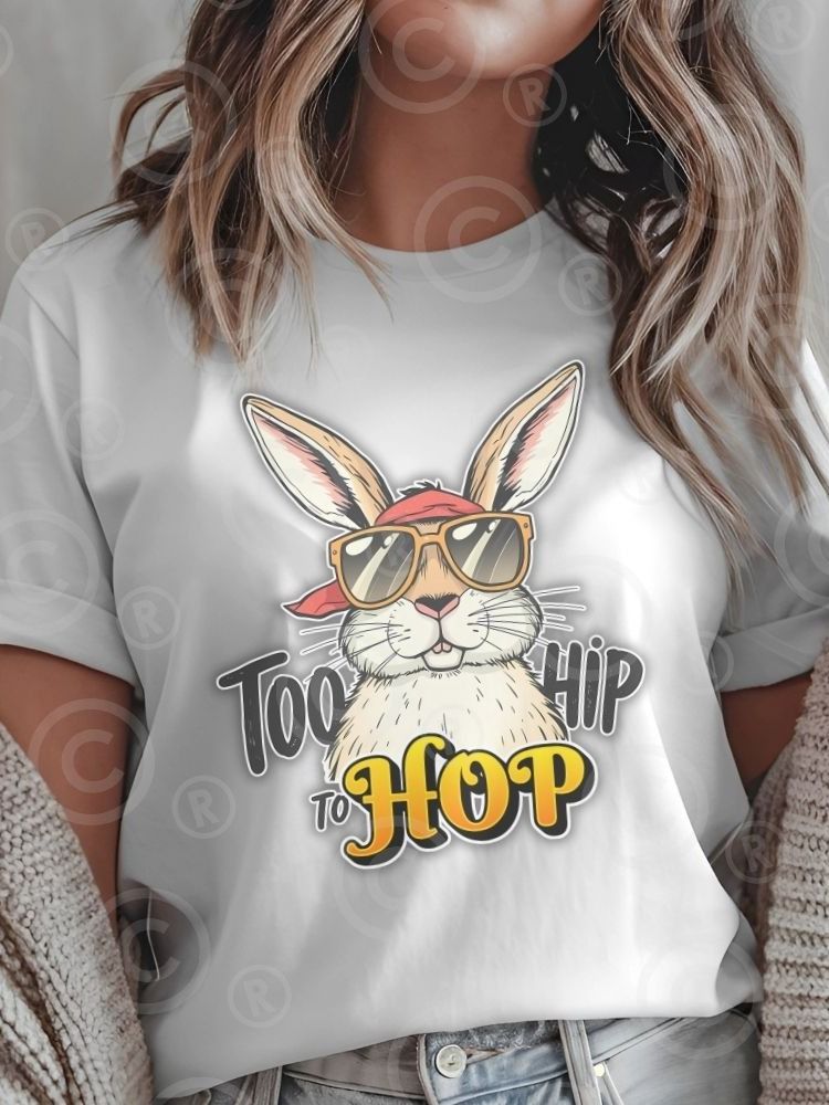 Too Hip to Hop – Cool Easter Bunny Digital Download | PNG 4500x5400px, 300 DPI product image (4)