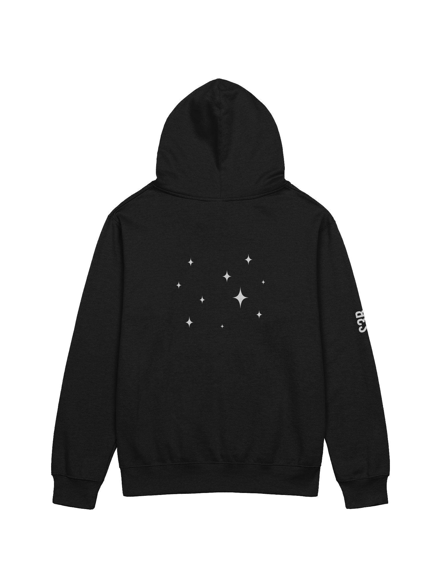 S3B White on Black hoodie product image (2)