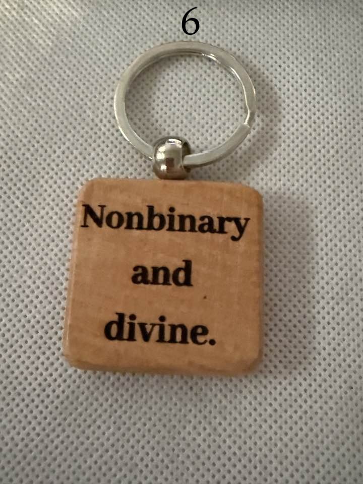 LGBTQ+ Wooden Engraved Keychains | Pride, Love & Identity Designs | Handmade & Meaningful (2) product image (6)
