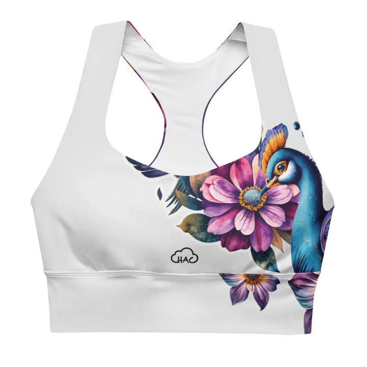 Peacock Recycled Longline Sports Bra product image (1)