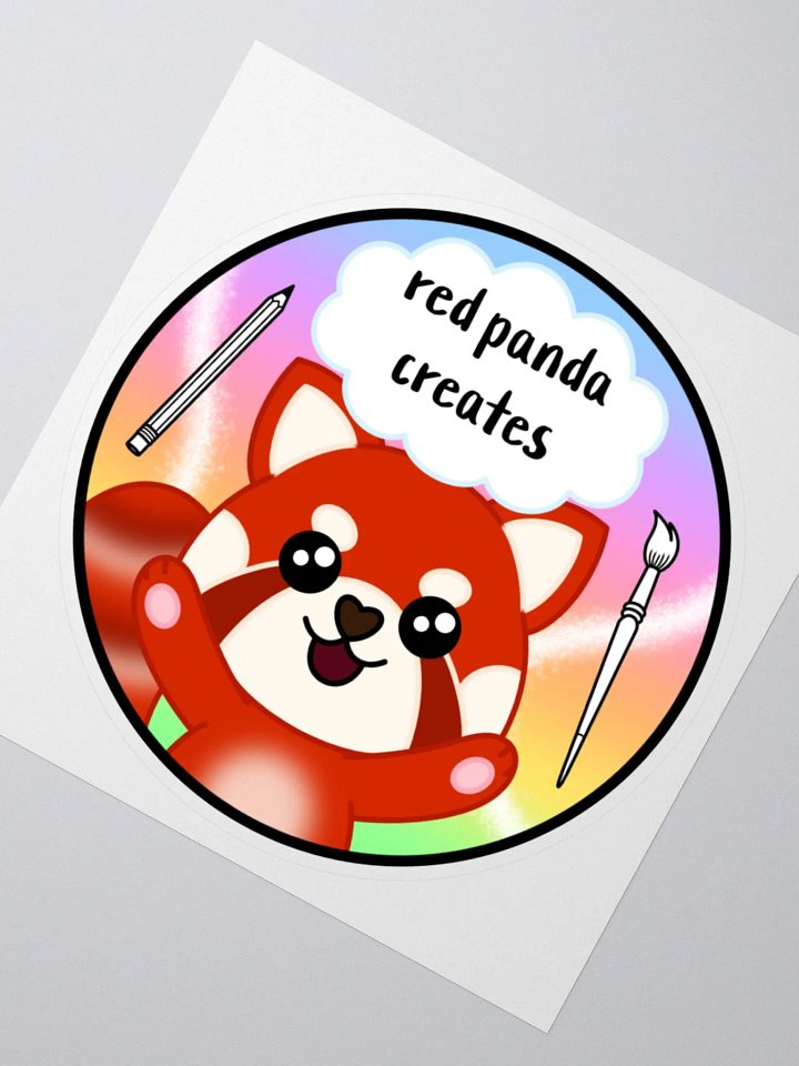 Red Panda Creates Sticker product image (2)