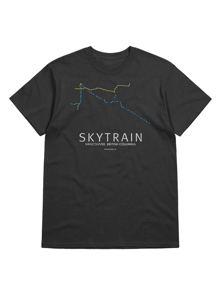 The Rail Fans Canada Map T-Shirt - SkyTrain product image (1)