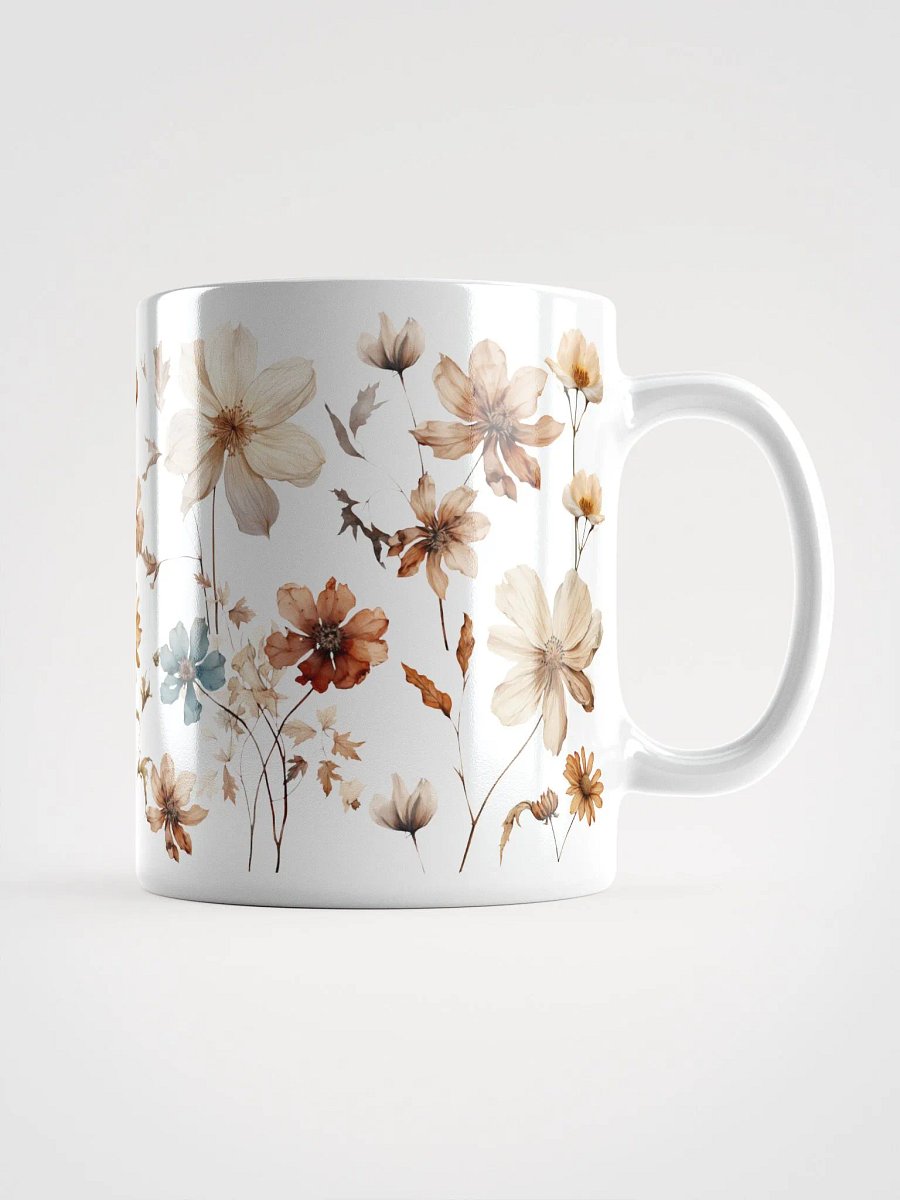 Pressed Wildflowers Boho Aesthetic Ceramic Mug product image (3)