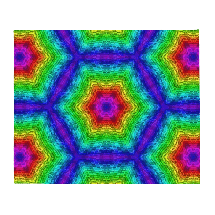 Colorful Hexagons Throw Blanket product image (13)