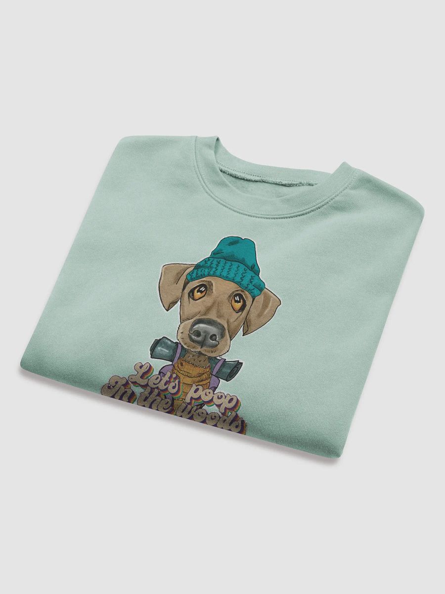 Cropped Sweatshirt All colors - Let's poop in the Woods - Large print product image (6)