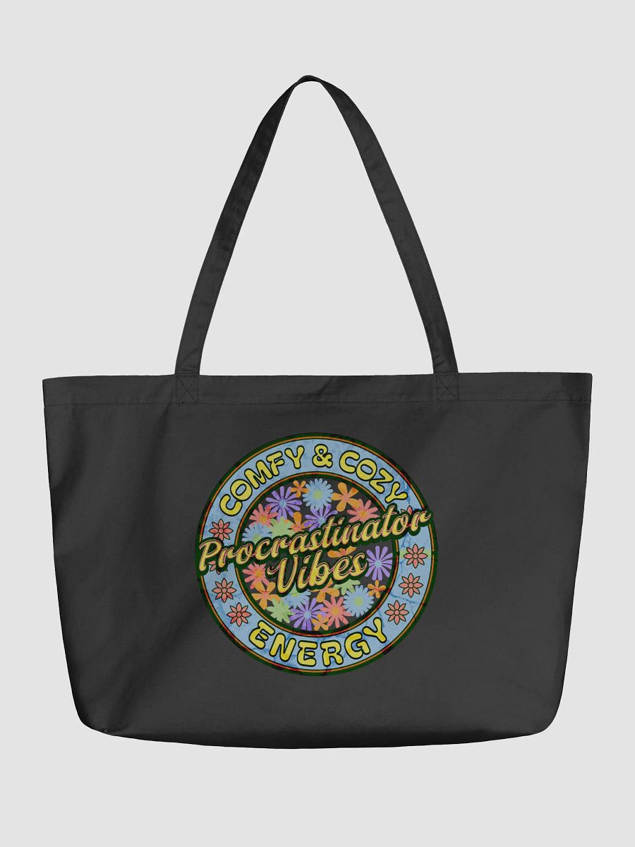 Procrastinator Vibes Comfy And Cozy Energy Floral Energy Eco Tote product image (2)