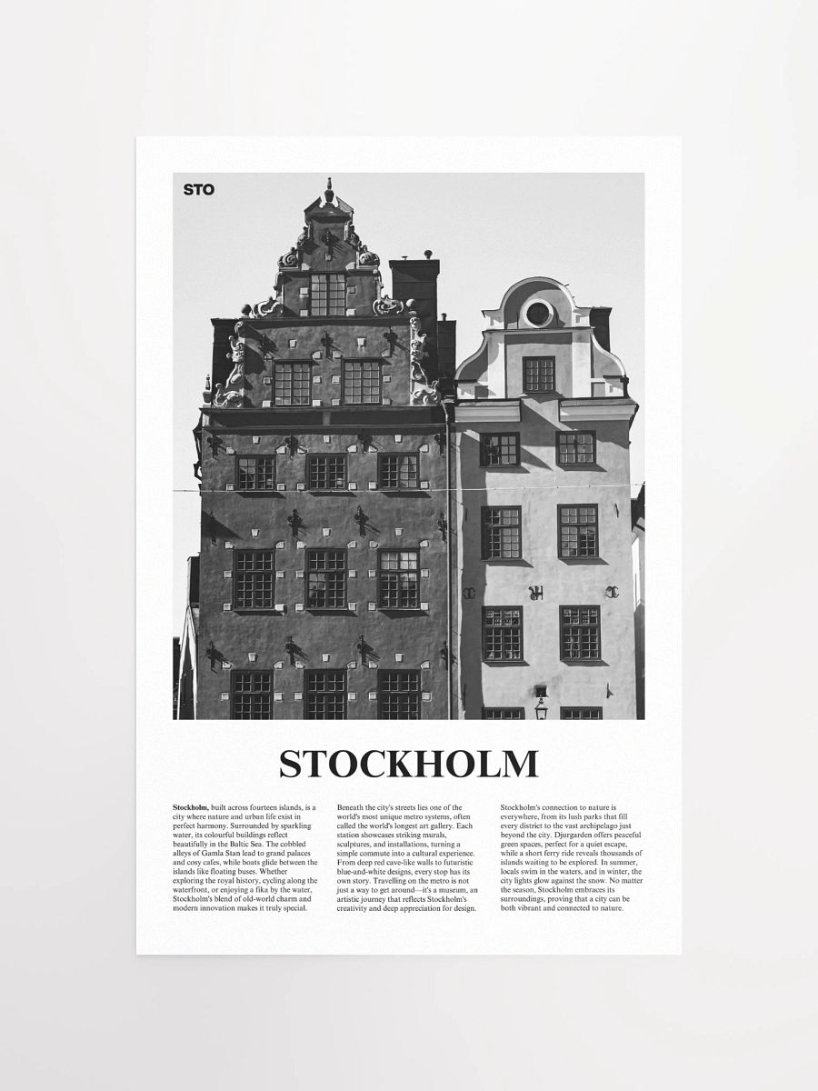 Stockholm 01 Newspaper Poster product image (11)