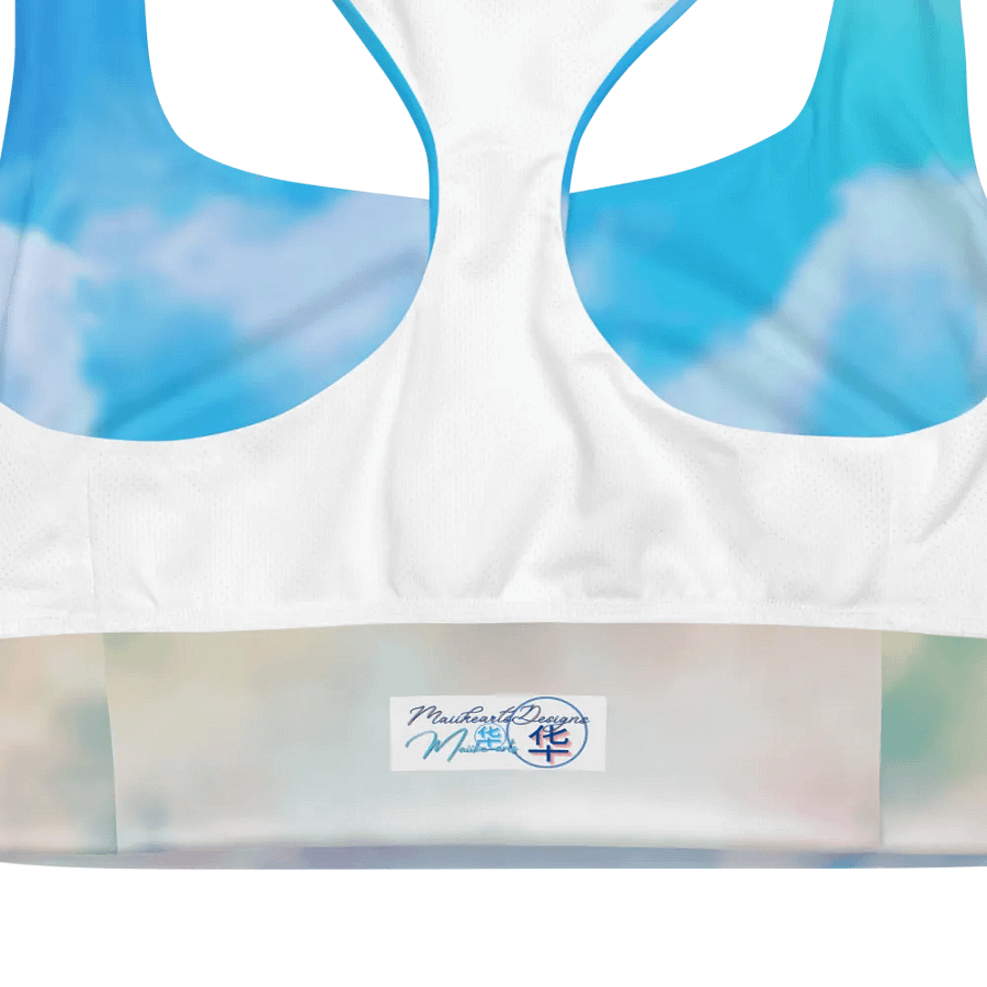 Blur cloud rainbow Design Longline Sports Bra - v6 product image (10)