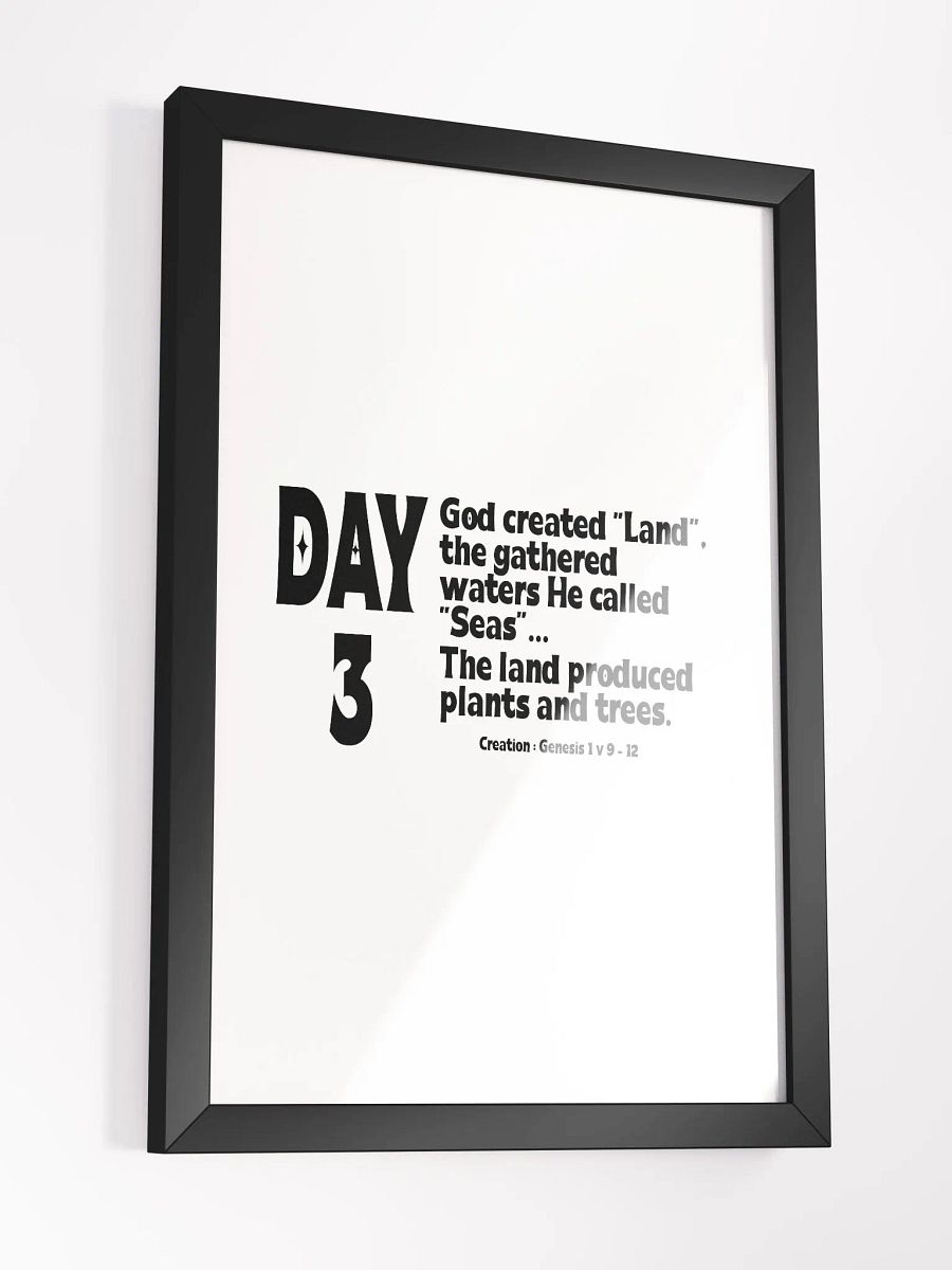 CREATION: DAY 3 Christian, Jesus, faith, God, Bible, Christianity, Jesus Christ, religion, Bible Verse, Love product image (5)