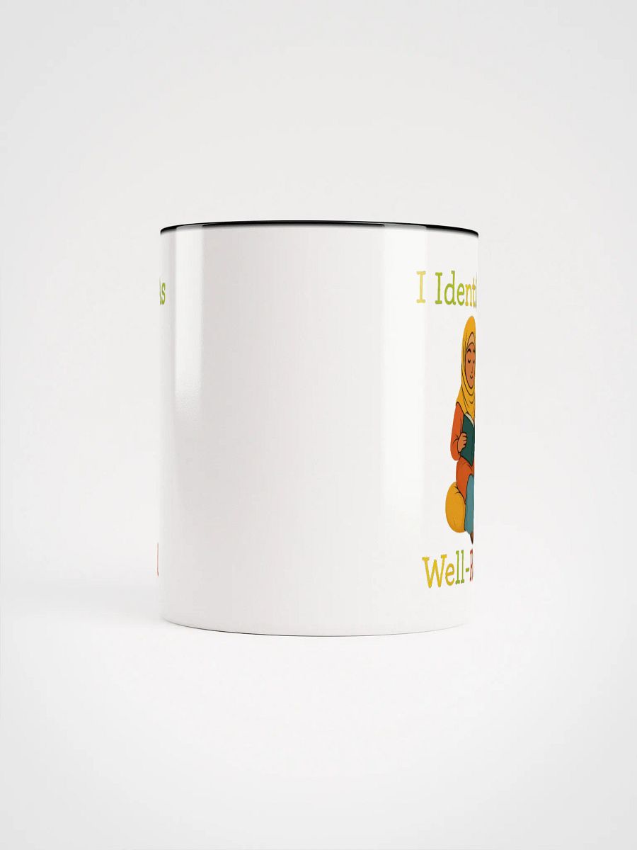I Identify As Well-Read (Girl in Hijab Reading) Accent Mug product image (5)