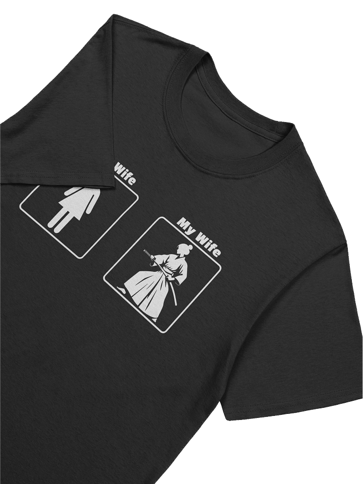 🏷️ Your Wife vs My Wife Samurai Edition – Funny Martial Arts T-Shirt product image (2)