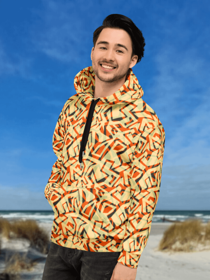 Orange Grunge 2 | Recycled Unisex Hoodie product image (2)
