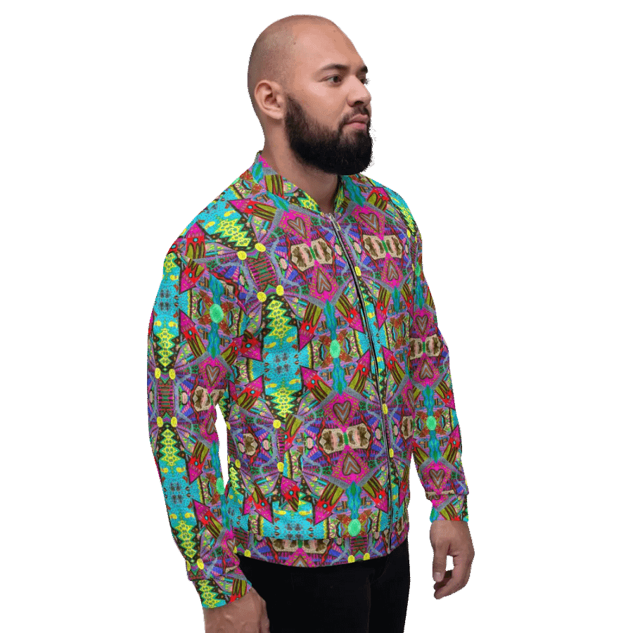Abstract Tower Moment Unisex Bomber Jacket product image (6)