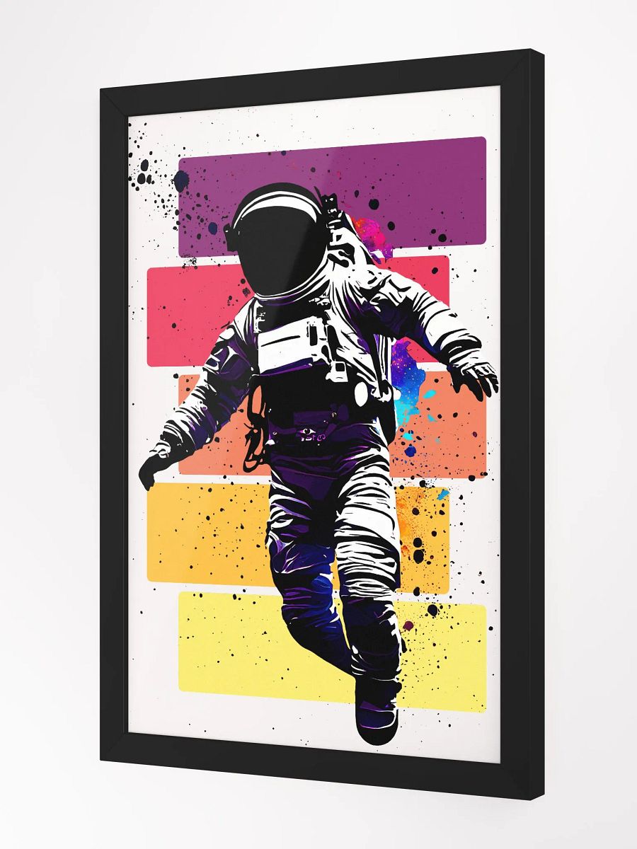 Cosmic Freedom: Retro Illustration of the Floating Astronaut product image (2)