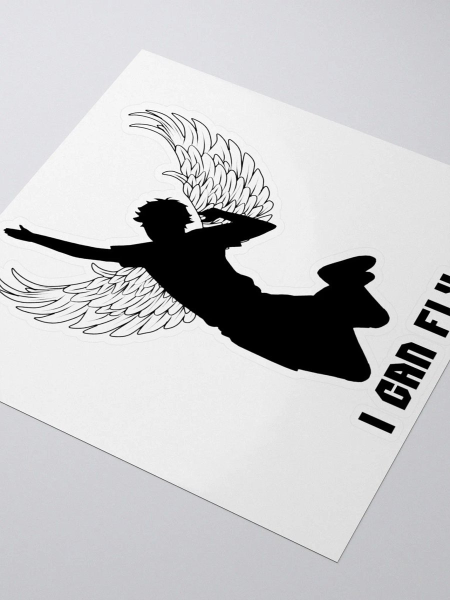 Hinata 'I Can Fly' Black Sticker product image (3)