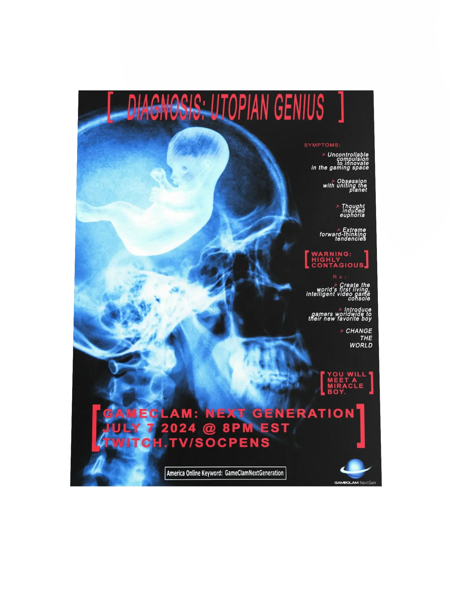 GameClam 5 "DIAGNOSIS" Poster product image (1)