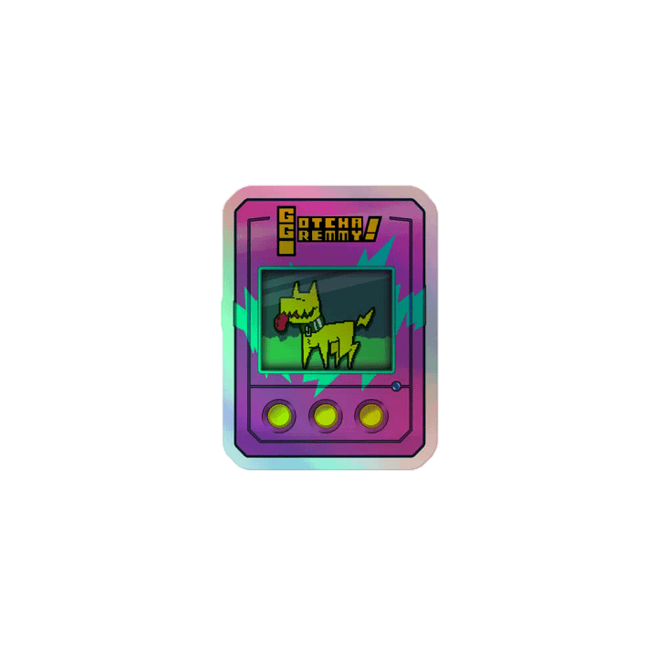 Gotcha Gremmy! [RARE Pink/Teal] - Sticker product image (1)