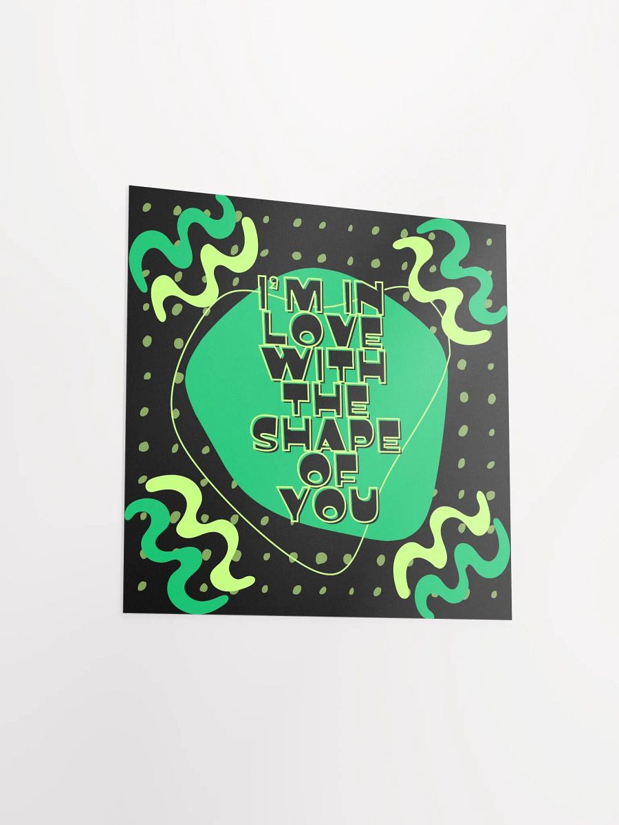 Shape of You Green Abstract Poster product image (11)