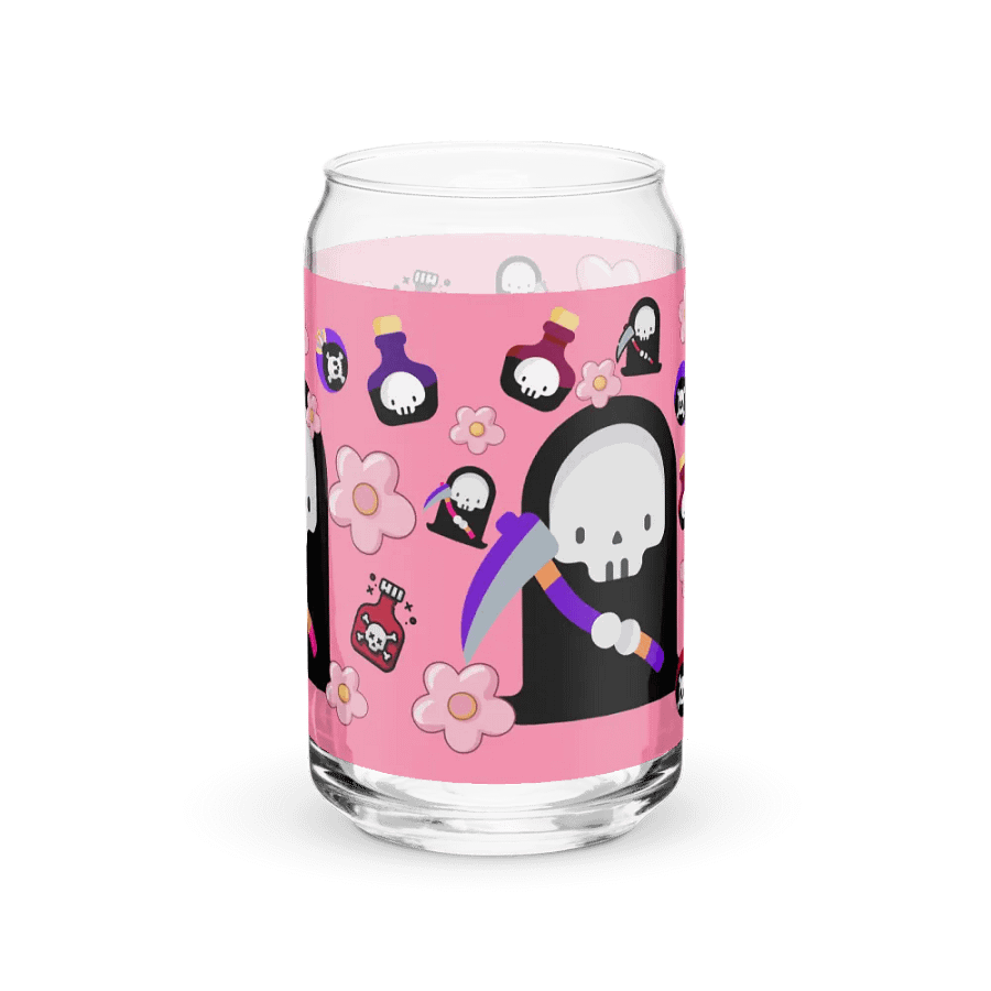 Pink Grim Reaper Glass Tumbler product image (11)