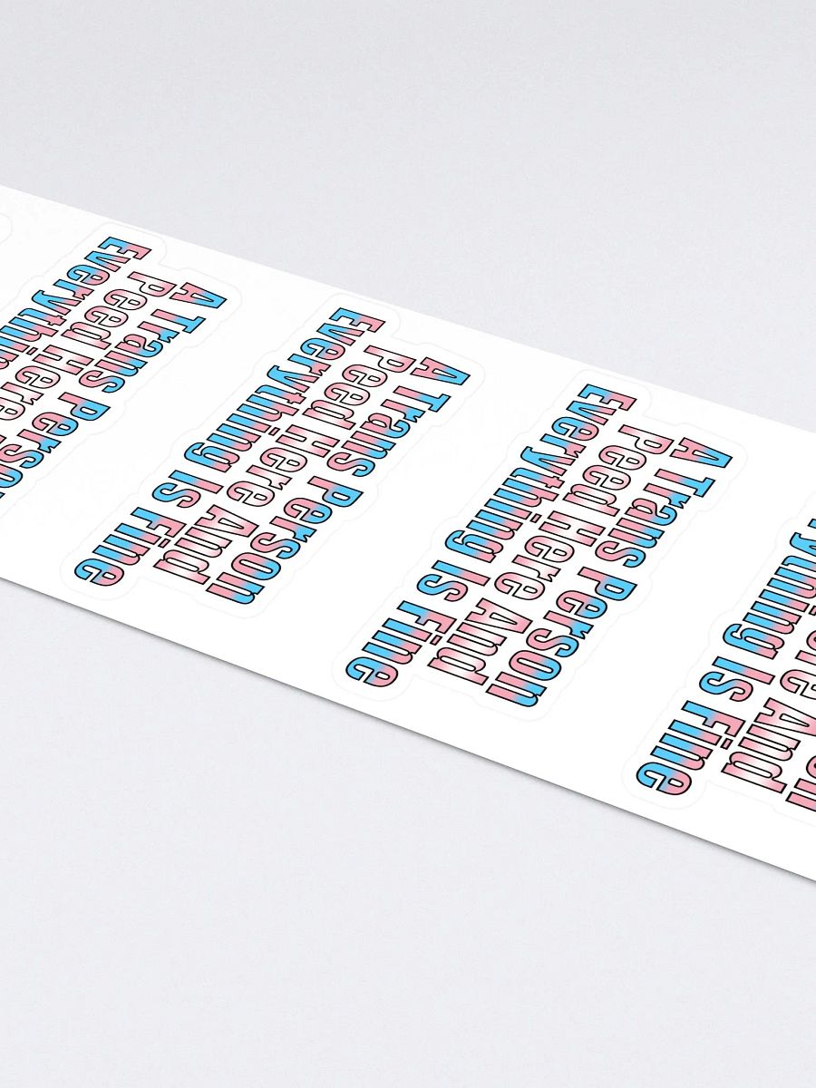 A Trans Person Peed Here Sticker Sheet product image (4)