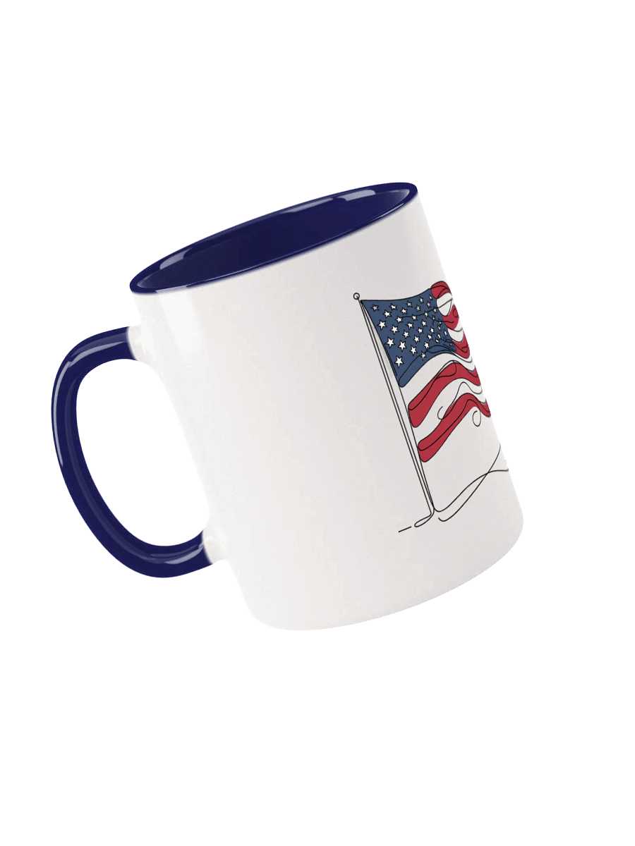 USA Flag Line Art Design Ceramic Mug product image (13)