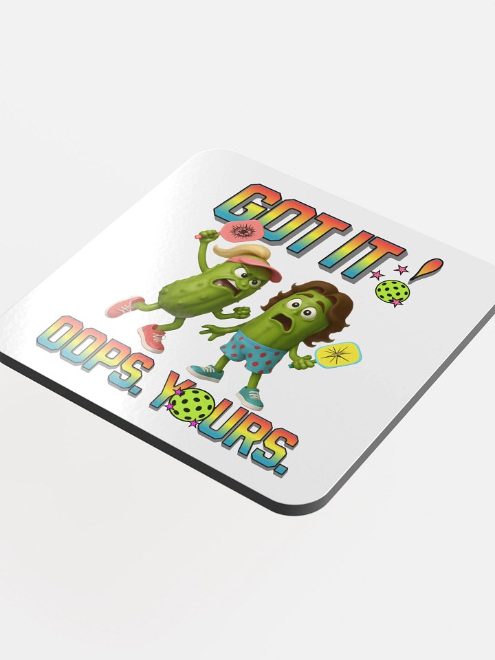Got It Oops Yours Pickleball Whimsical Coaster Set product image (1)
