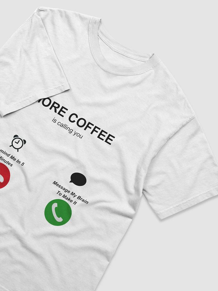 MORE COFFEE T-SHIRT (BLACK) product image (98)