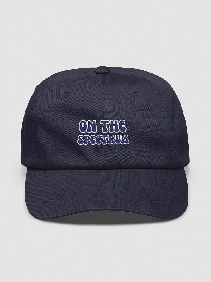 ON THE SPECTRUM (navy) groovy lined design embroidered classic dad hat product image (17)