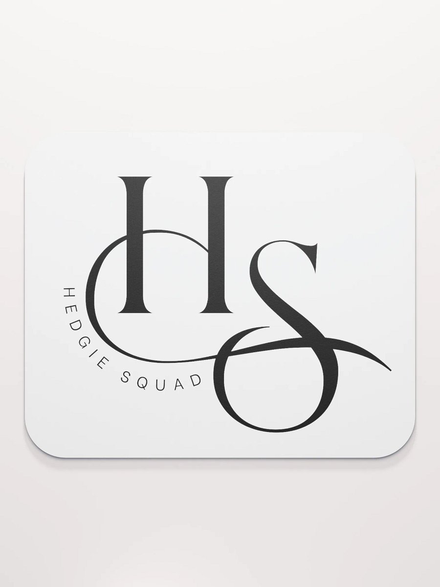 Hedgie Squad white mousemat (8.7″ × 7.1″ // 22cm × 18cm) product image (2)