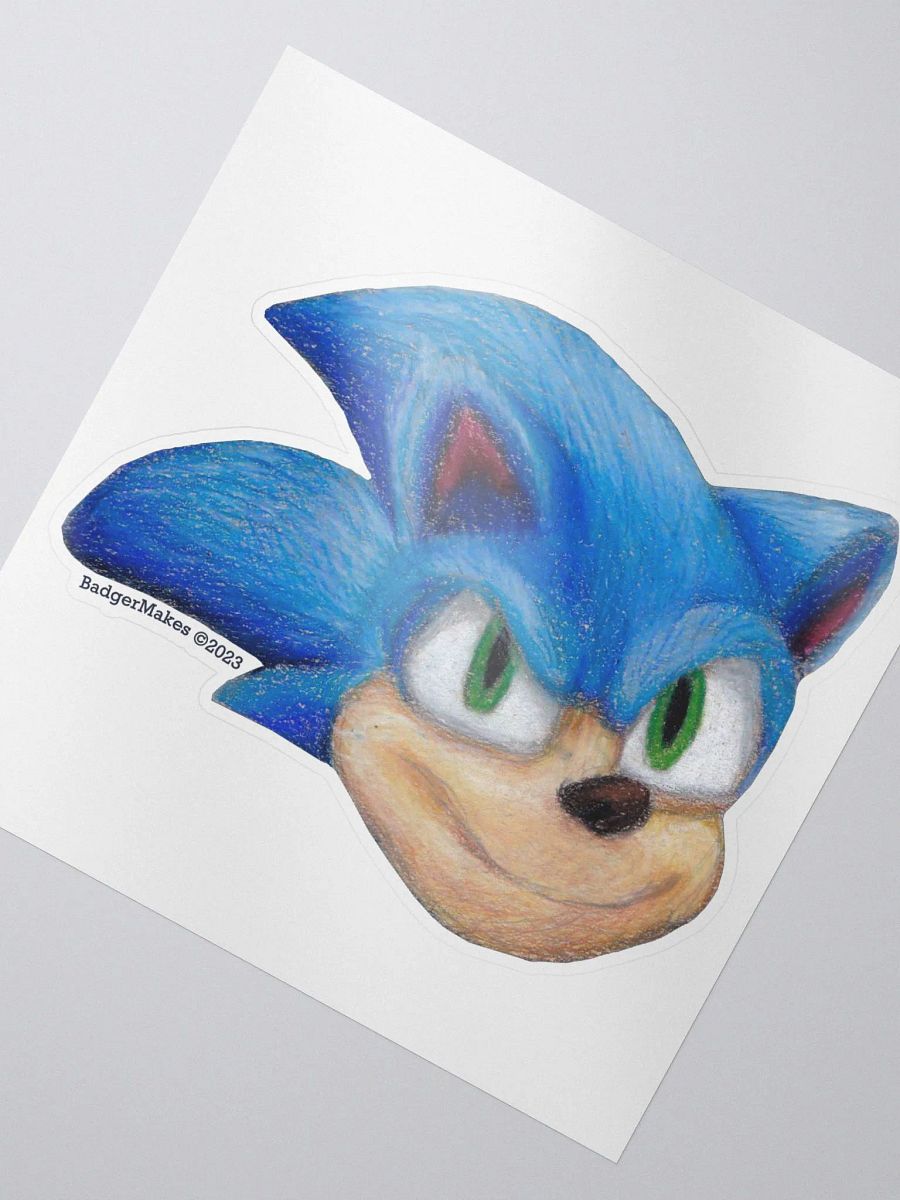Blue Hedgehog Sticker product image (2)