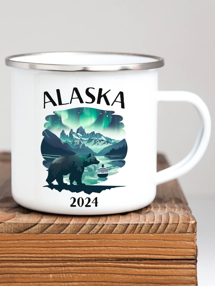 Alaska Wildlife 2024 Enamel Camping Mug product image (7)