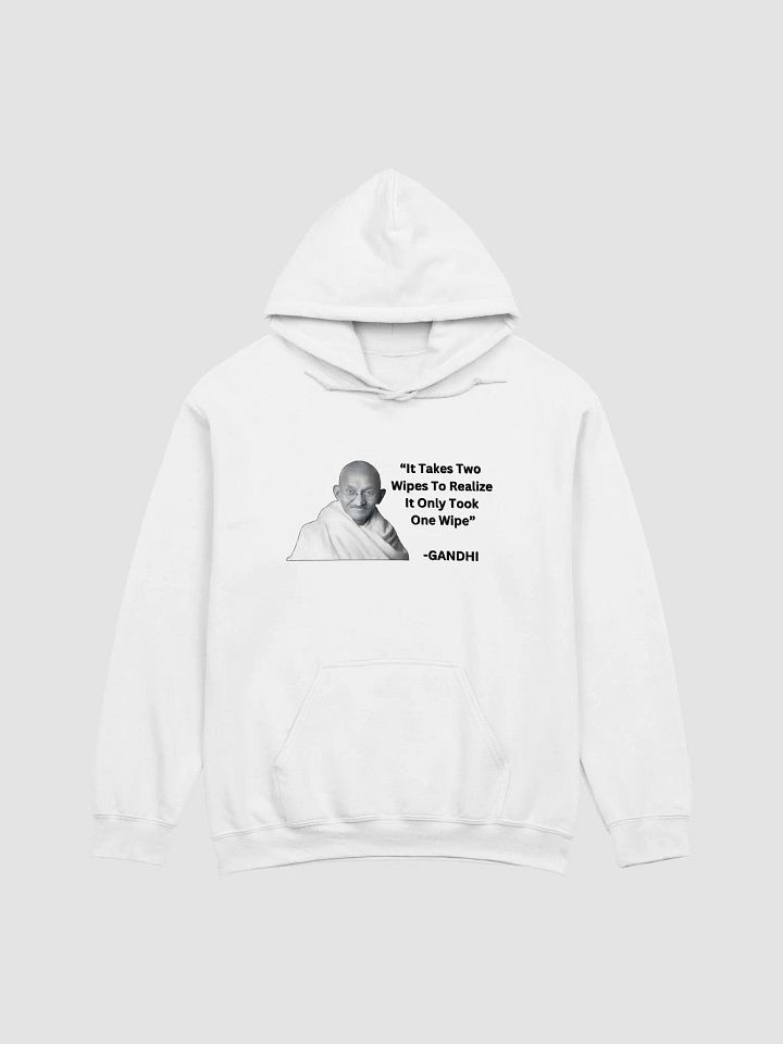 It takes two wipes to realise it only took one wipe Hoodie product image (1)
