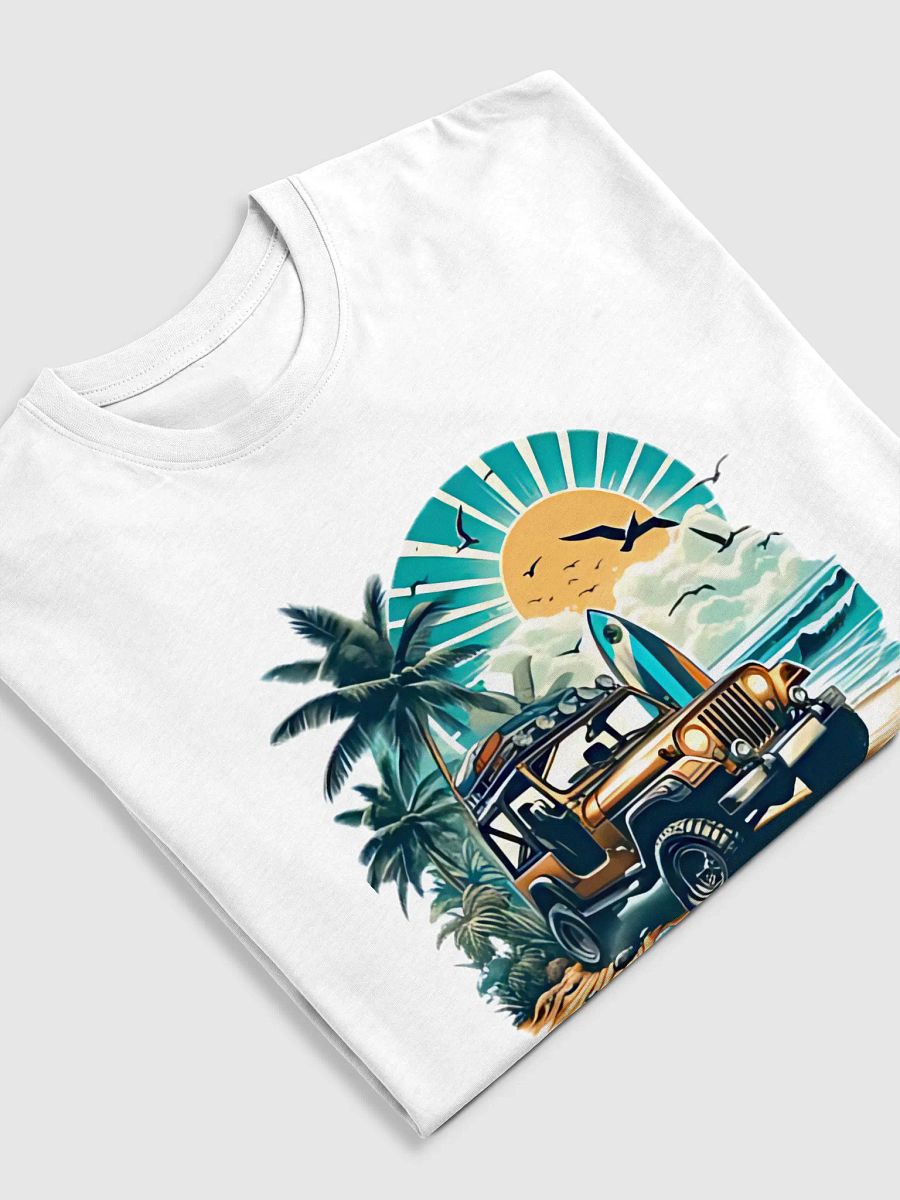 Vintage Beach Vibes: Classic Summer T-Shirt Featuring Retro Car Design product image (25)
