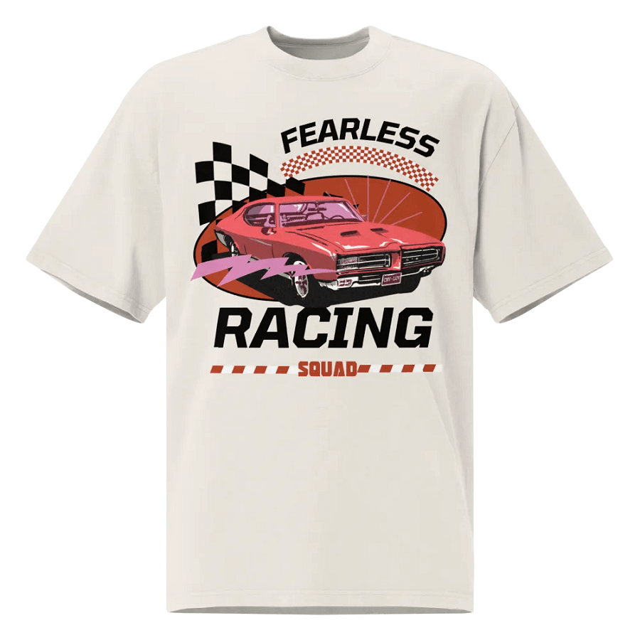 Fearless: racing oversized t-shirt product image (10)