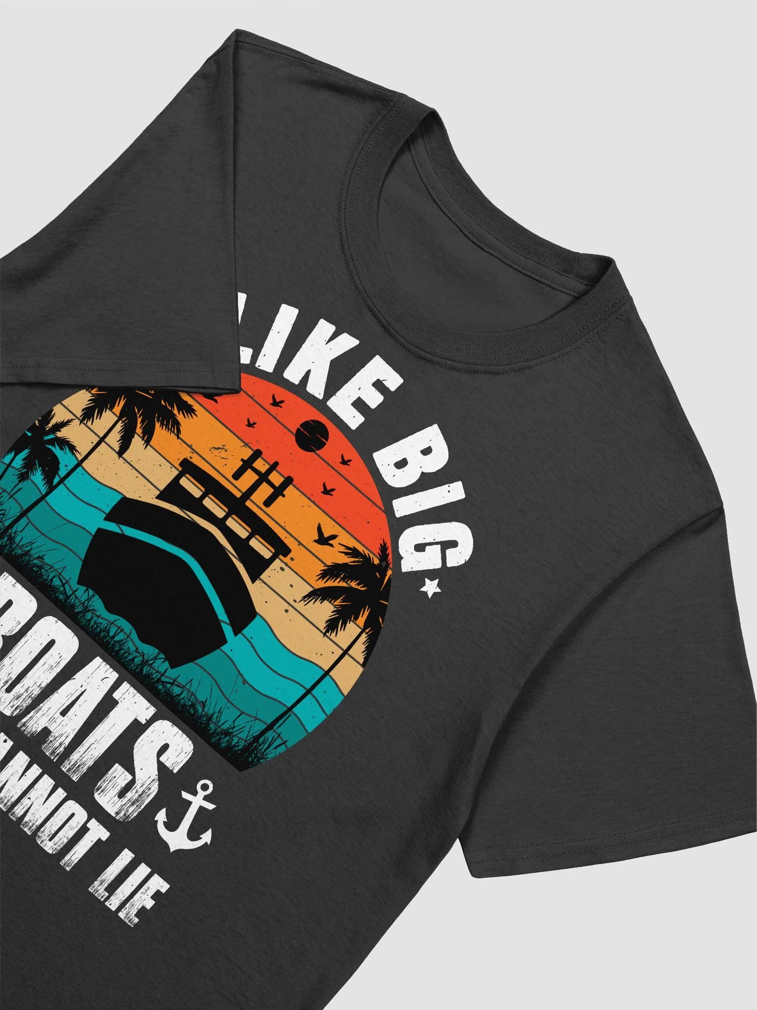 I Like Big Boats Gildan 64000 Unisex Tshirt product image (2)