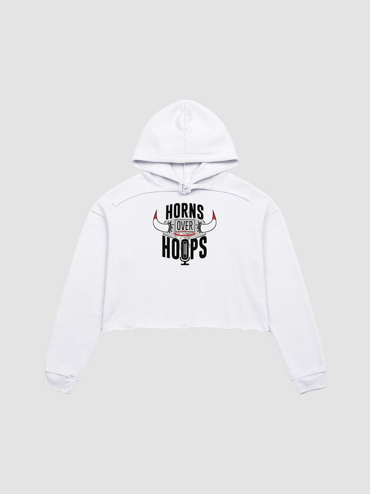 Horns Over Hoops Fusion Crop Hoodie product image (1)