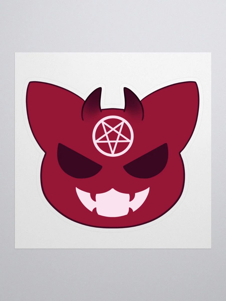 Bowtie Demon Cat Sticker product image (1)