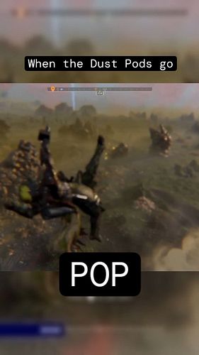 Stray grenade meets dust pods plus jump pack = Oops

#funnyclips #helldivers2 #helldivers2gameplay #fpsgames #gameclips