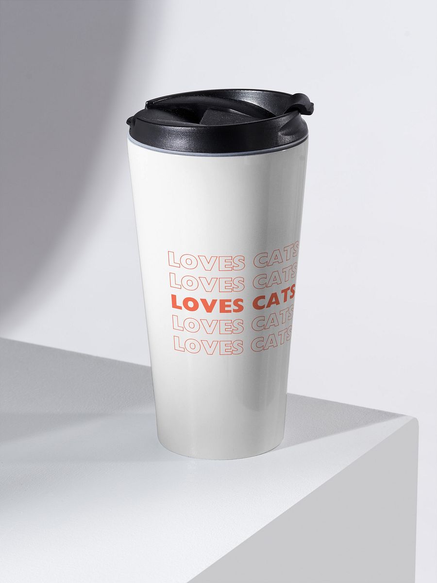 Loves Cats Will Vote Travel Mug product image (2)