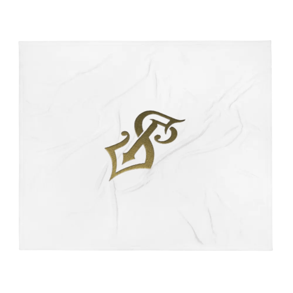 Elegant Gold 'S' Throw Blanket product image (2)