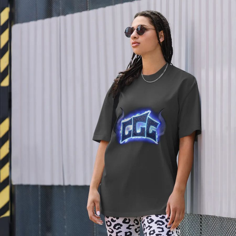 GGG Fire Logo Oversized Shirt product image (8)
