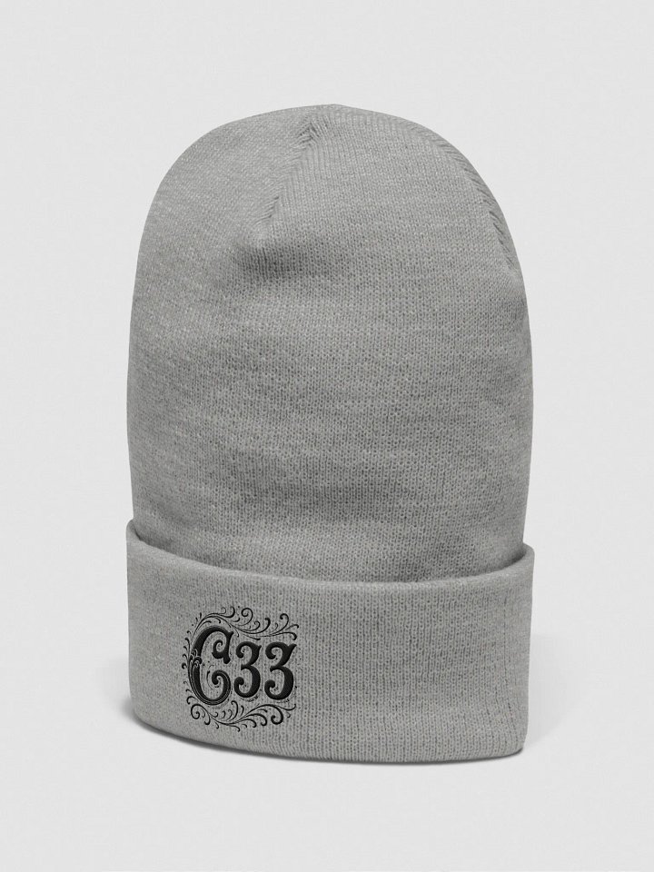 C33 Vintage Embroidered Blackout Beanie product image (13)