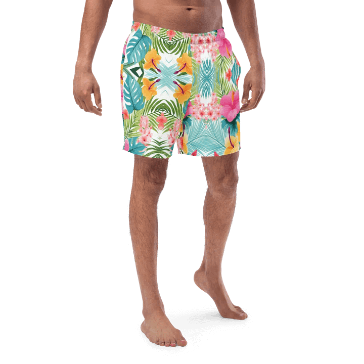 Men’s Swim Trunks – Tropical Bloom product image (1)