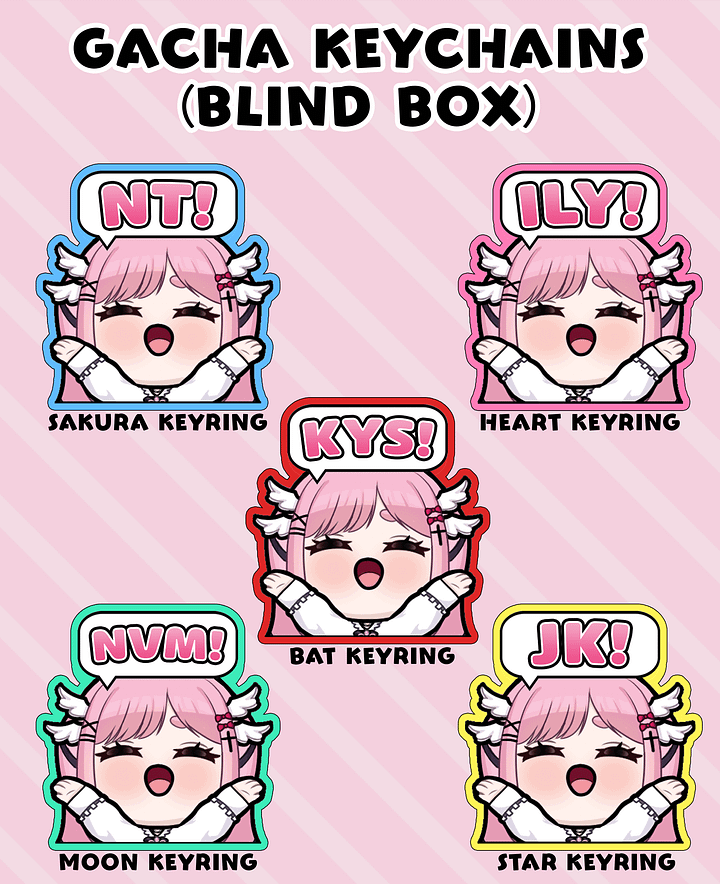 Colorful Tenshi Gacha Keychain (LIMITED EDITION) product image (1)